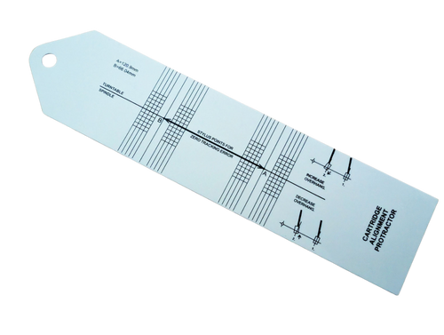 Cartridge Alignment Protractor (White)