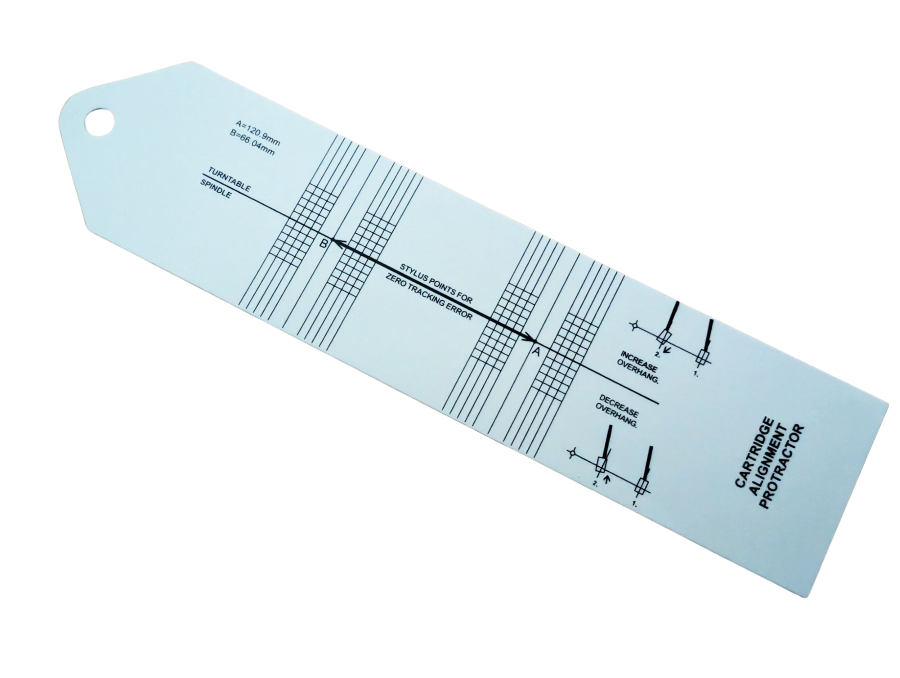 Cartridge Alignment Protractor (White)